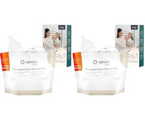 LIONELO ThermBag Sacchetti per Sterilizzatore Microonde, Sterilizzatore Biberon Microonde, Succhiotti, Tettarelle, Tiralatte, da Viaggio, Sacchetti 8 pz. Multiuso (Confezione da 2)
