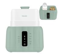 Lionelo Thermup Duo, Scaldabiberon Elettrico 6-in-1 con Doppia Camera, Riscaldamento Latte e Pappa, Scongelamento Sicuro e Rapido, Sterilizzazione, Mantenimento Caldo, Pannello Tocco, Senza BPA
