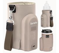 LIONELO Thermup Go Evo Scaldalatte Portatile per biberon per Neonati, Mantiene Liquidi caldi, 5 Temperature operative da 38 a 50°C Ricarica USB-C, Fino a 9 Ore di Funzionamento