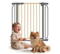 LIONELO Truus Slim Cancelletto di sicurezza, Larghezza regolabile da 75 fino a 105 cm con Fissaggio a pressione, Apertura entrambe le direzioni, Altezza 77 cm, Autobloccante