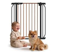 LIONELO Truus Slim Cancelletto di sicurezza, Larghezza regolabile da 75 fino a 105 cm con Fissaggio a pressione, Apertura entrambe le direzioni, Altezza 77 cm, Autobloccante