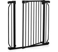 LIONELO Truus Slim Cancelletto di sicurezza, Larghezza regolabile da 75 fino a 105 cm con Fissaggio a pressione, Apertura entrambe le direzioni, Altezza 77 cm, Autobloccante