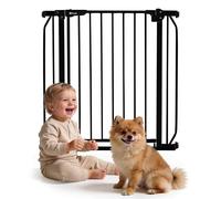 LIONELO Truus Slim Cancelletto di sicurezza, Larghezza regolabile da 75 fino a 105 cm con Fissaggio a pressione, Apertura entrambe le direzioni, Altezza 77 cm, Autobloccante