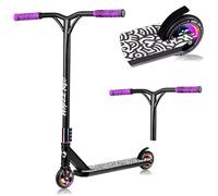 LIONELO Whizz Monopattino Stunt Scooter Freestyle, Cuscinetti ABEC-9 Deck in Alluminio Sistema di Compressione HIC Ruote da 110 mm Manubrio a T Largo, Freno Flex Fender MN Steel, Design Unico (Neon)