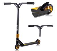 LIONELO Whizz Monopattino Stunt Scooter Freestyle, Cuscinetti ABEC-9 Deck L Nero