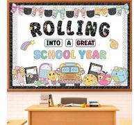 LioNergy Bentornato a Scuola Bollettino Kit Composizione Notebook Tema Aula Bacheca Parete Porta Decorazione per Scuola Materna Scuola Elementare Scuola Media