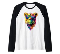 Lioness Cucciolo di Leone Lioness Mamma Leonessa Leoni Maglia con Maniche Raglan