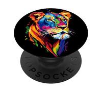 Lioness Cucciolo di Leone Lioness Mamma Leonessa Leoni PopSockets PopGrip Adesivo