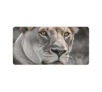 Lioness, tappetino per tastiera grande, tappetino per mouse da gioco, antiscivolo, per scrivania, lavoro, casa, 30 x 60 cm