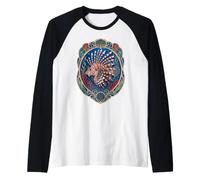 Lionfish Ocean Art Nouveau - Pesci Tropicali Maglia con Maniche Raglan