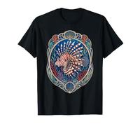 Lionfish Ocean Art Nouveau - Pesci Tropicali Maglietta