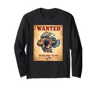Lionfish Wanted Poster per Immersioni subacquee Divertenti Maglia a Manica