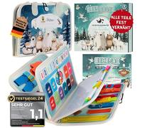 Lion's Collection Montessori Busy Board Tedesco a partire dai 3 anni - Activity Board & Quiet Book per bambini - Libro motore & didattico - Busy Book Montessori Toy - Giocattolo da viaggio auto e
