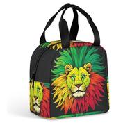 Lion's Head Majestic - Borsa per il pranzo per donne e uomini, portatile, isolata, con manico, a prova di perdite, riutilizzabile, per lavoro, picnic, viaggi