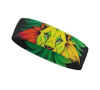 Lion's Head Majestic - Fascia per capelli sportiva per donne e uomini, adatta a tutte le dimensioni della testa, ultra assorbente e antiscivolo, per corsa, yoga, palestra