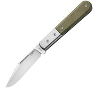 Lionsteel Clip lama M390, manico in Canvas verde, bolster e liner in Ti CK0112 CVG