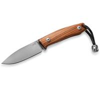 Lionsteel Coltello a lama fissa M390, manico in legno di Santos, fodero in pelle, Ti Pearl M1 ST