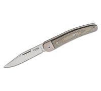 Lionsteel Jack M390 Lama Clip, Manico in Canvas Verde, Bolster e liner in Titanio JK1 CVG
