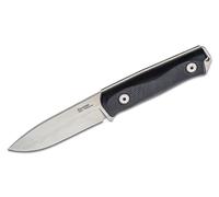 Lionsteel Lama Fissa Acciaio Sleipner stone washed, manico G NERO, fodero in pelle B41 GBK
