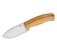 Lionsteel Lama Fissa M390 lama satinata, manico in legno d'ulivo, fodero in pelle M2M UL