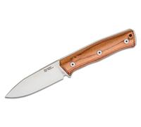 Lionsteel Lama Fissa SLEIPNER satinato manico in legno di Santos, fodero in pelle B35 ST