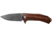 Lionsteel Liner Lock Lama Sleipner, manico in LEGNO DI SANTOS, IKBS KUR ST