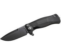 Lionsteel SR FLIPPER BLACK Coltello in alluminio, RotoBlock, Lama nera chimica Sleipner SR11A BB