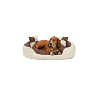 lionto 4 in 1 Lettino per Cane, (M) 85x70 cm Marrone/Beige