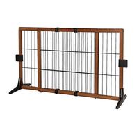 lionto Cancelletto Cani Barriera Protettiva Cani Barriera Safety Animali Barriera Cani, Altezza 70 cm Marrone/Nero