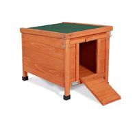 Lionto Casetta in legno per gatti e piccoli animali - L 43 x P 43 x H 52 cm