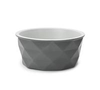 lionto Ciotola in ceramica per animali con base in silicone, 1100 ml, Ciotola per cani in materiale robusto e inodore, facile da pulire, design ergonomico, Ciotola per cani e gatti, grigio