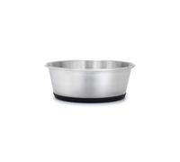 lionto Ciotola per cibo in acciaio inox, 600 ml, Ciotola per cani a prova di cibo con base in silicone antiscivolo, Ciotola per acqua antiruggine per cani e gatti, lavabile in lavastoviglie