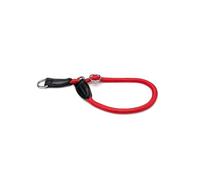 lionto Collare Martingala Cane, 30 cm, Spessore 0,8 cm, Rosso | Collare da addestramento in nylon resistente, fibbia stabile, regolazione continua e anello D per guinzaglio