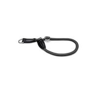 lionto Collare Martingala Cane, 60 cm, Spessore 1 cm, Nero | Collare da addestramento in nylon resistente, fibbia stabile, regolazione continua e anello D per guinzaglio