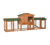 lionto Conigliera gabbia premium animali da compagnia villa conigli 212x52x85 cm