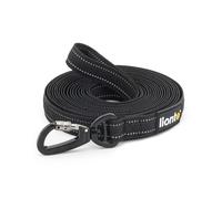 lionto Guinzaglio da traino per cani, reflex, carabiner metallo 360°, 4 taglie