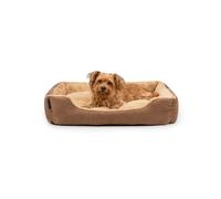 lionto Letto per Cani Cuscino per Cani Divano per Cani con Cuscini, (L) 75x60 cm Beige/Marrone
