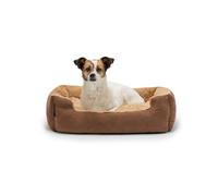lionto Letto per Cani Cuscino per Cani Divano per Cani con Cuscini, (M) 60x48 cm Beige/Marrone