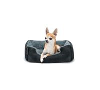 lionto Letto per Cani Cuscino per Cani Divano per Cani con Cuscini, (S) 50x37 cm Grigio/Nero
