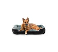 lionto Letto per Cani Cuscino per Cani Divano per Cani con Cuscini, (XL) 90x70 cm Grigio/Nero