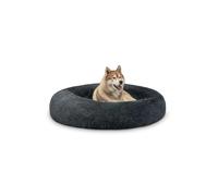 lionto Letto per Cani Rotondo Cuscino Gatti Letto Donut, (4XL) 120 cm Ø Grigio Scuro