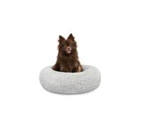 lionto Letto per Cani Rotondo Cuscino Gatti Letto Donut, (S) 40 cm Ø Grigio Chiaro