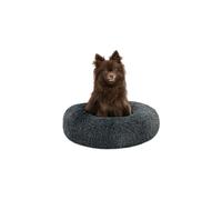 lionto Letto per Cani Rotondo Cuscino Gatti Letto Donut, (S) 40 cm Ø Grigio Scuro