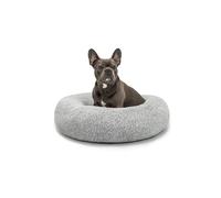 lionto Letto per Cani Rotondo Cuscino Gatti Letto Donut, (XL) 70 cm Ø Grigio Chiaro