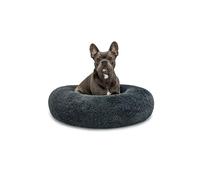 lionto Letto per Cani Rotondo Cuscino Gatti Letto Donut, (XL) 70 cm Ø Grigio Scuro
