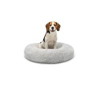lionto Letto per Cani Rotondo Cuscino Gatti Letto Donut, (XXL) 80 cm Ø Grigio Chiaro