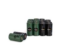 lionto Sacchetti igienici cane 600 sacchetti (40 rotoli) inodore, facili da strappare, impermeabili e extra spessi per cani e gatti, ricariche compatibili, nero/verde
