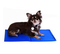 lionto Tappetino refrigerante per Animali Domestici Tappetino rinfrescante per Cani, (M) 90x50 cm Blu