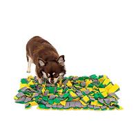 lionto Tappeto Sniffing Cani Tappetino Training olfattivo, (S) 50x34 cm Giallo/Verde