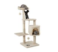 lionto Tiragraffi per Gatto Albero Tiragraffi Gatto Gioco Giocattolo Gatti Altezza 112 cm, Beige